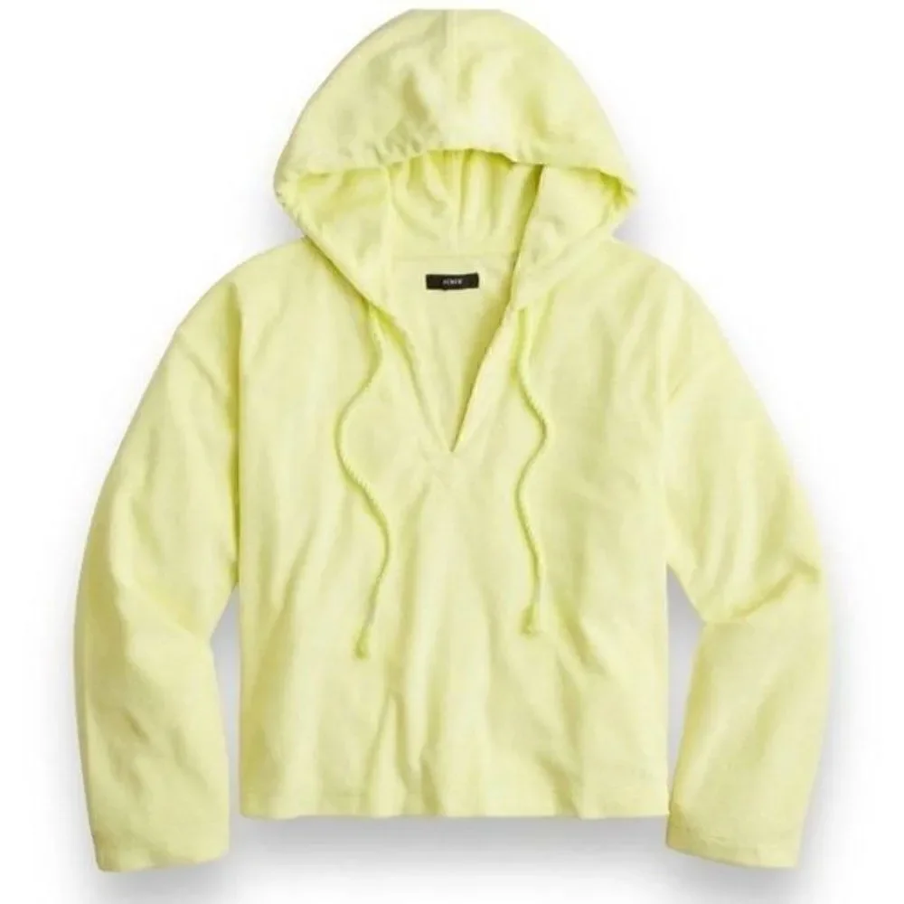 J. Crew Terry V-Neck Pullover Beach Hoodie